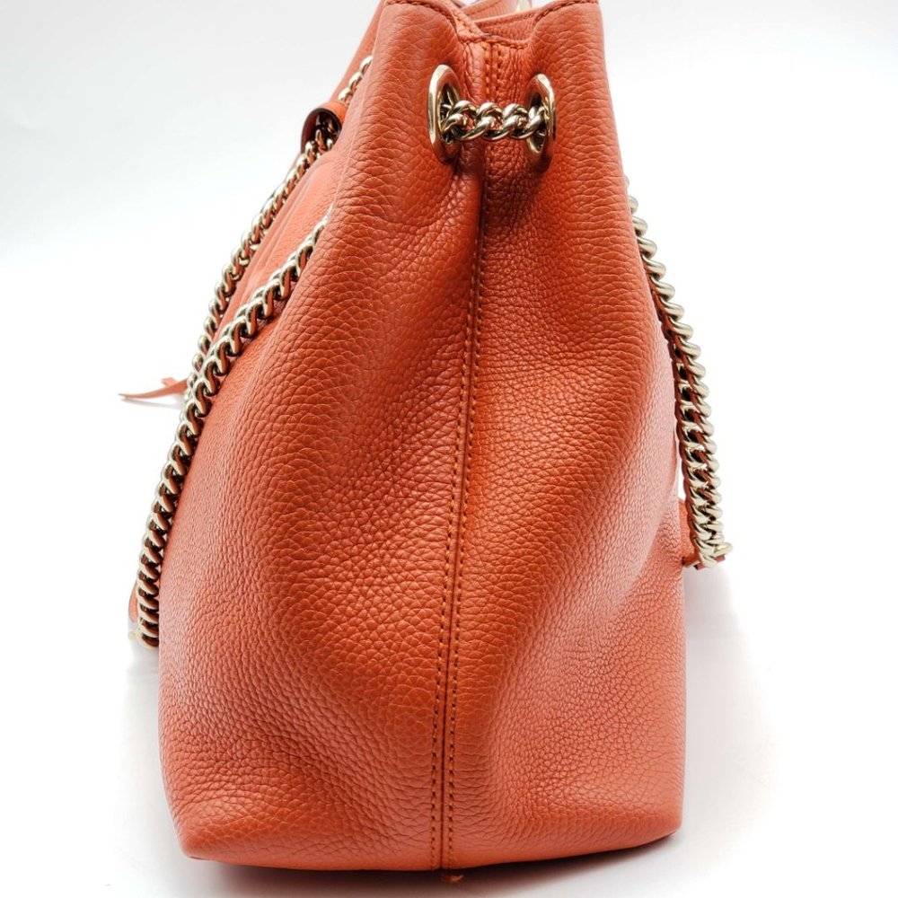 Authentic Gucci Soho on Chain Leather Shoulder Bag - Picture 4 of 15